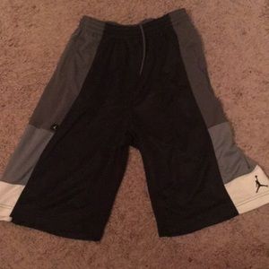 Black, Grey, White Shorts